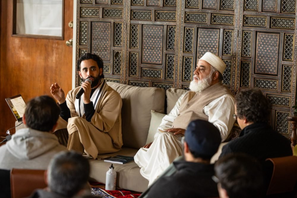 Dr. Ahmad Deeb in a gathering with Shaykh Abdallah Deeb